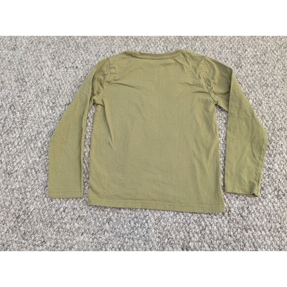 MINI BODEN Green Dog Super Stitch Embroidered Long Sleeve Shirt Kids Boys 7-8 - Picture 8 of 8